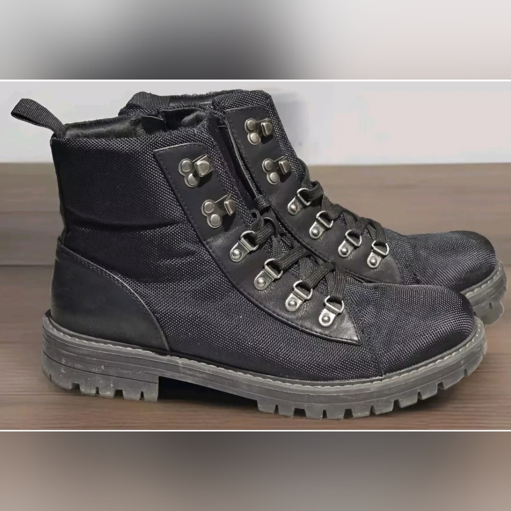 Cliffs White Mountain Women's Clavicle Black Comfort Lace Up Combat Boots Sz 11M